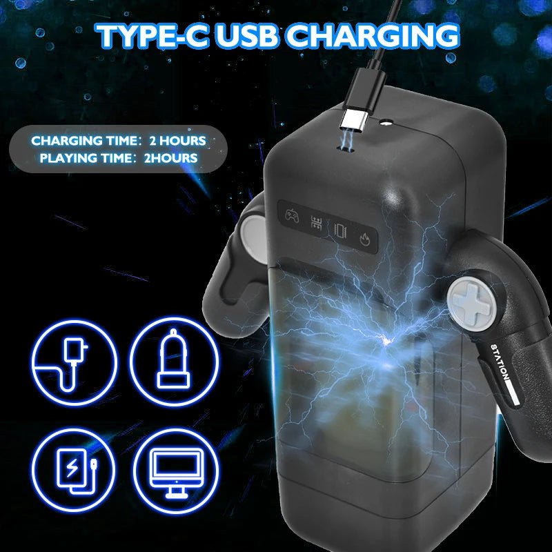 Heseks Automatic Thrusting Vibrating Heating Device for Men