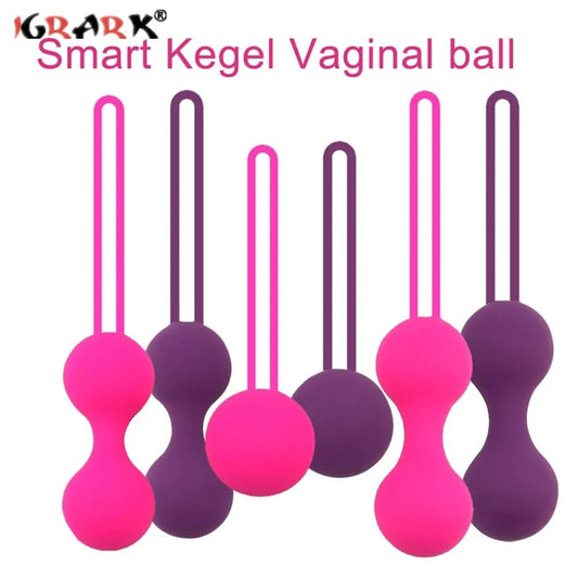 Safe Silicone Smart Ball Vibrator Kegel Ball for Women's Fitness