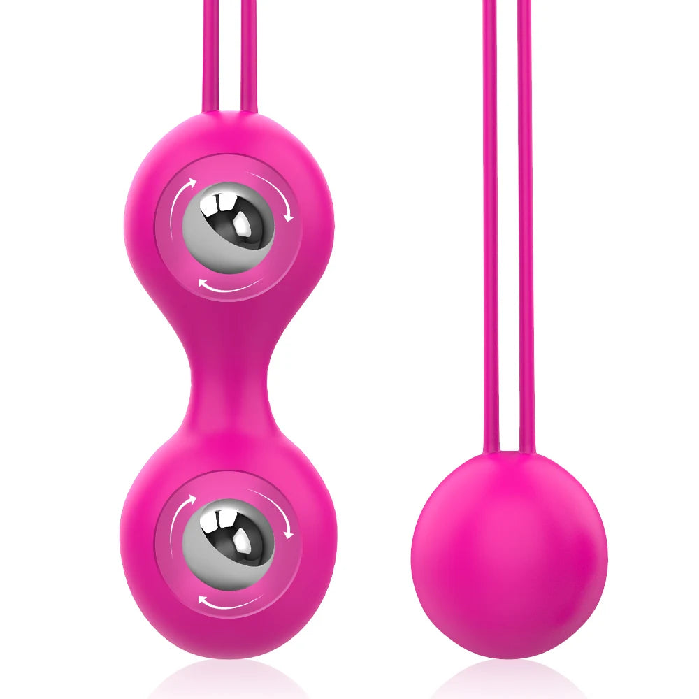 2 Pcs Silicone Kegel Ben Wa Ball Set for Pelvic Strengthening