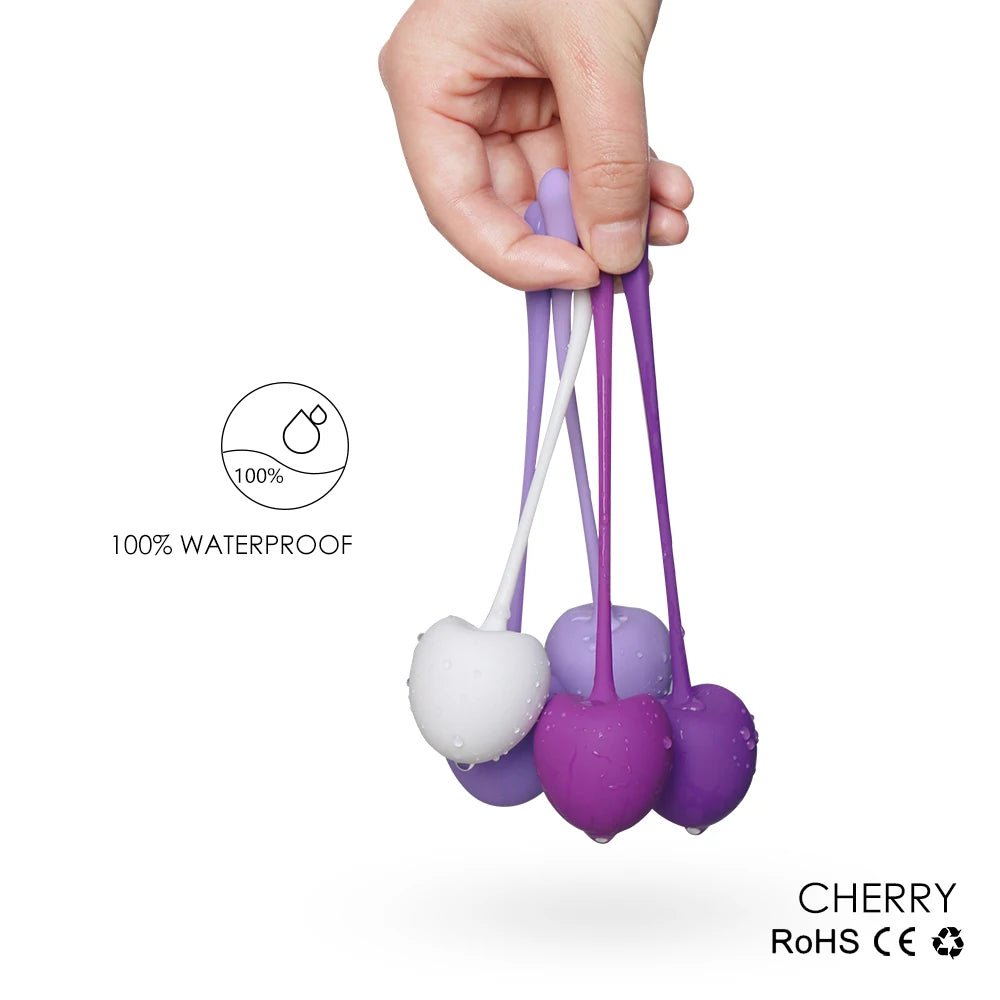 5pcs/set Smart Kegel Balls Tightening Exercise Kit Cherry