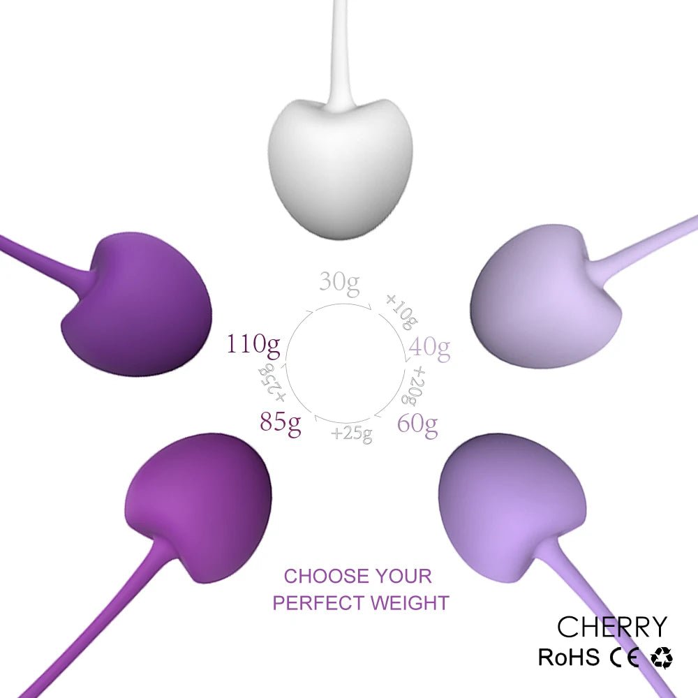 5pcs/set Smart Kegel Balls Tightening Exercise Kit Cherry