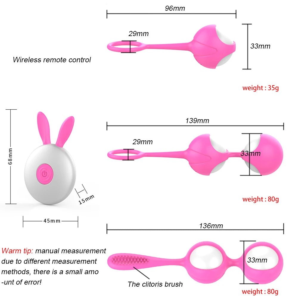 Silicone Smart Ball Vibrator for Women - Kegel Fitness Device