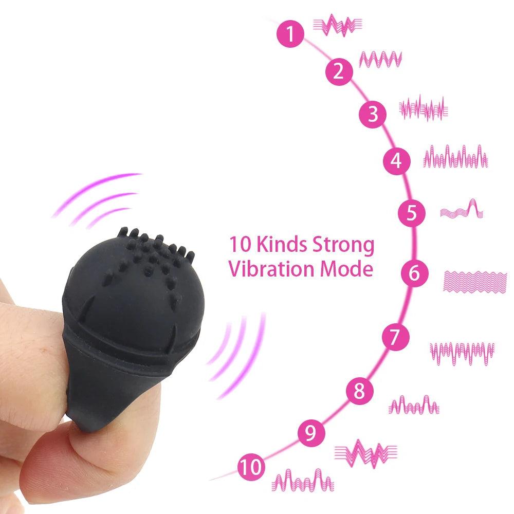 Strapon Fingers Spikes Vibrator Til Damer