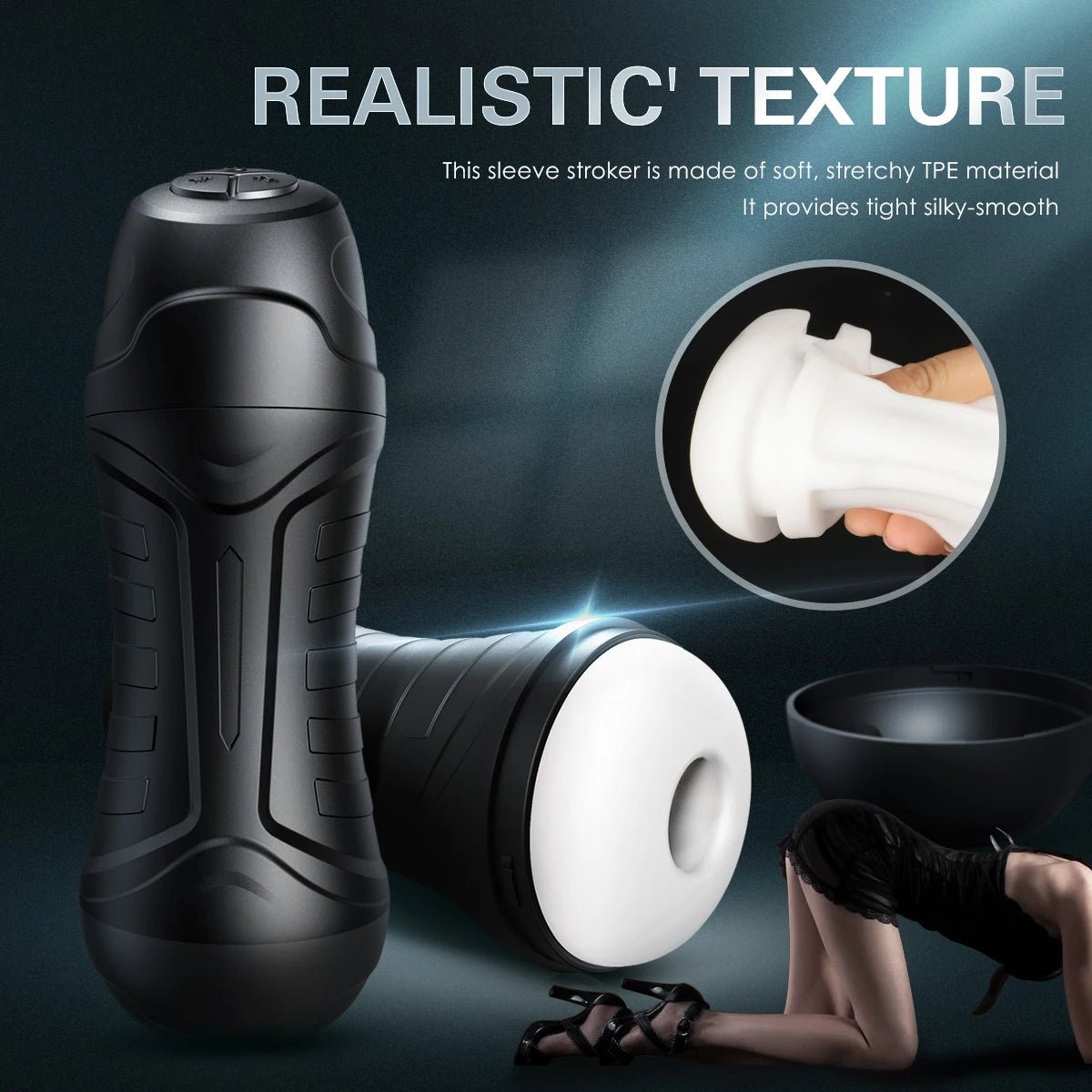 Automatic Pump Sucking Oral Cup Vibrator for Pleasure