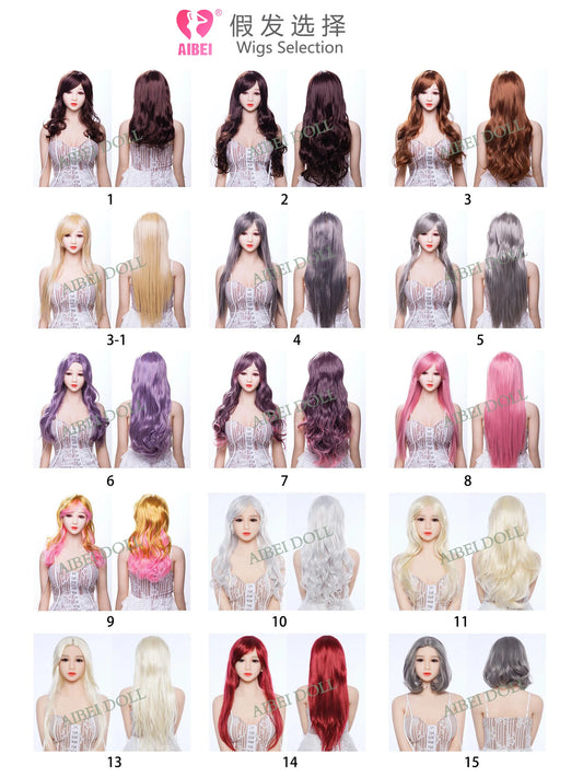 Wigs For Life Size Silicone Companions 140cm to 180cm Custom Looks