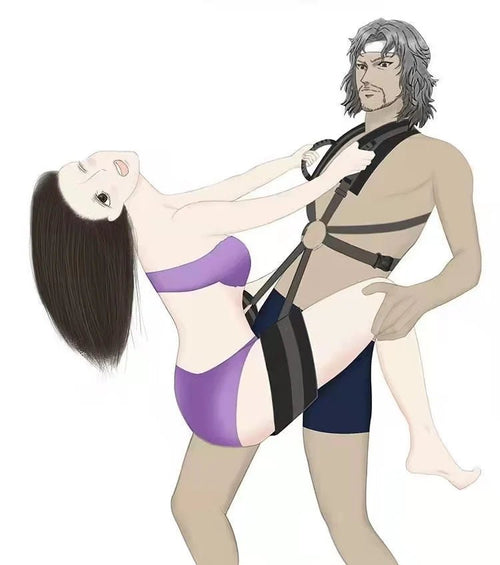 BDSM Sex Swing Bondage Kit Hands-Free Erotic Fun For Couples