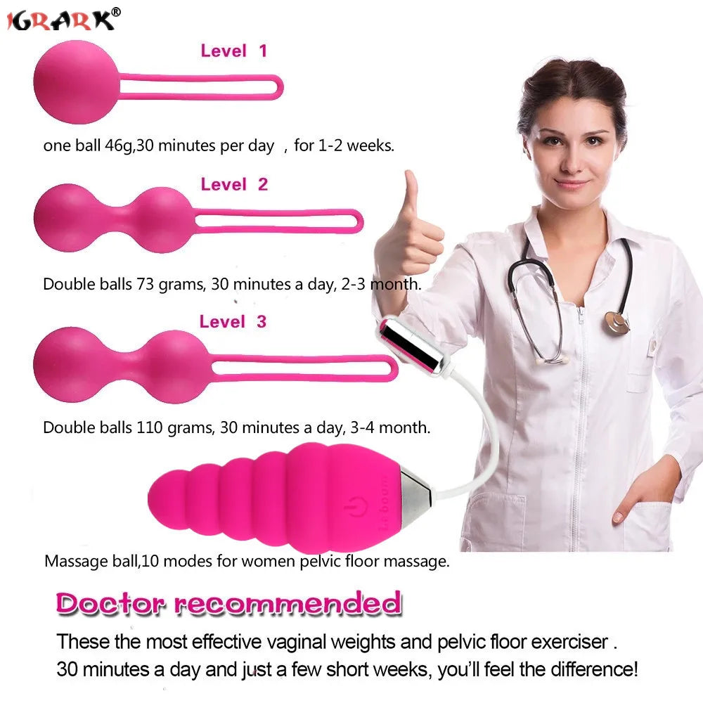 Wireless Love Jump Egg Smart Kegel Ball for Women's Pleasure