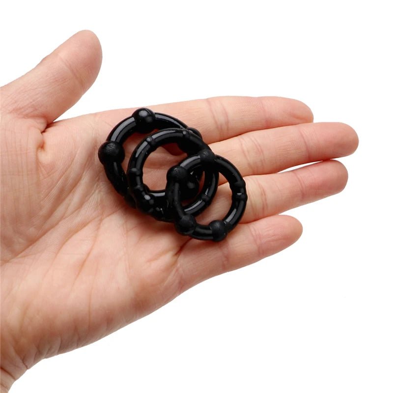 3Pcs Silicone Rings For Delaying Ejaculation Fun Accessory