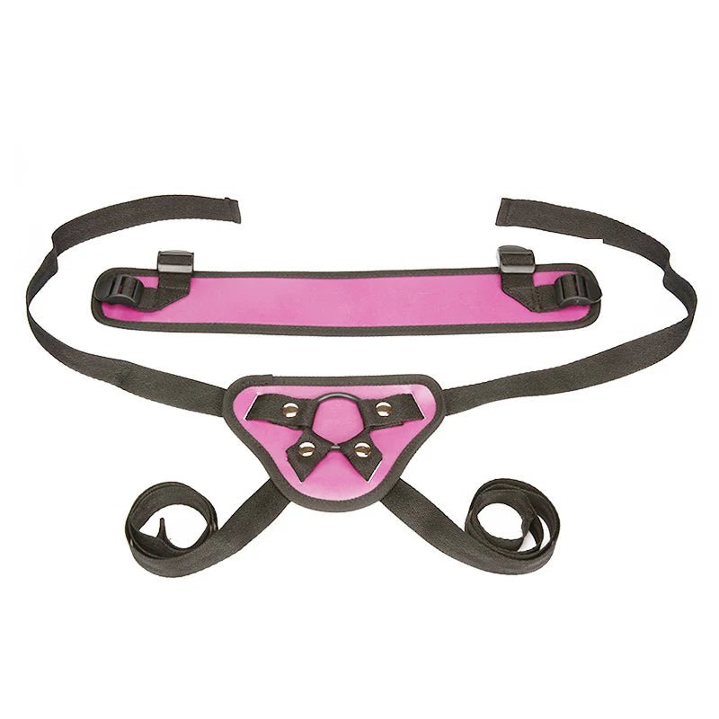 Wearable Realistic Dildo PU Leather Flirting Belt Strap On