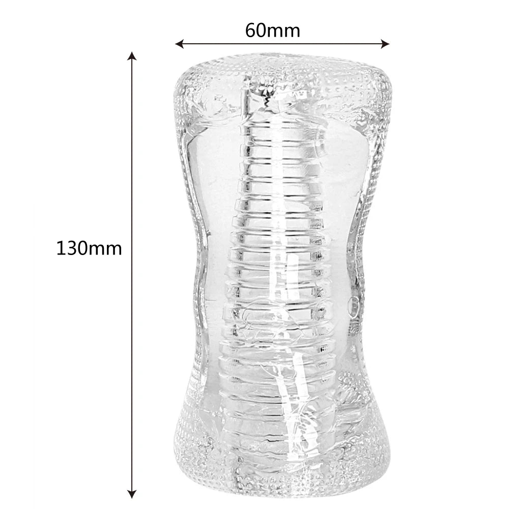 13cm Male Pleasure Device Transparent Jelly Realistic Toy