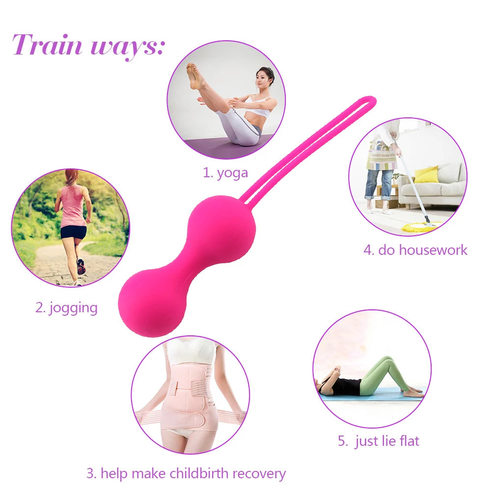Kegel Ball Safe Silicone Egg Smart Ben Wa Ball for Women - Premium Quality