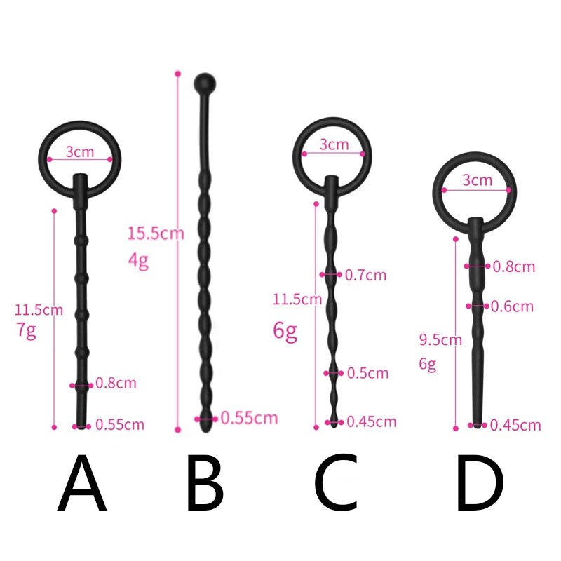 8Pcs Silicone Penis Plug Urethra Catheter Set for Men