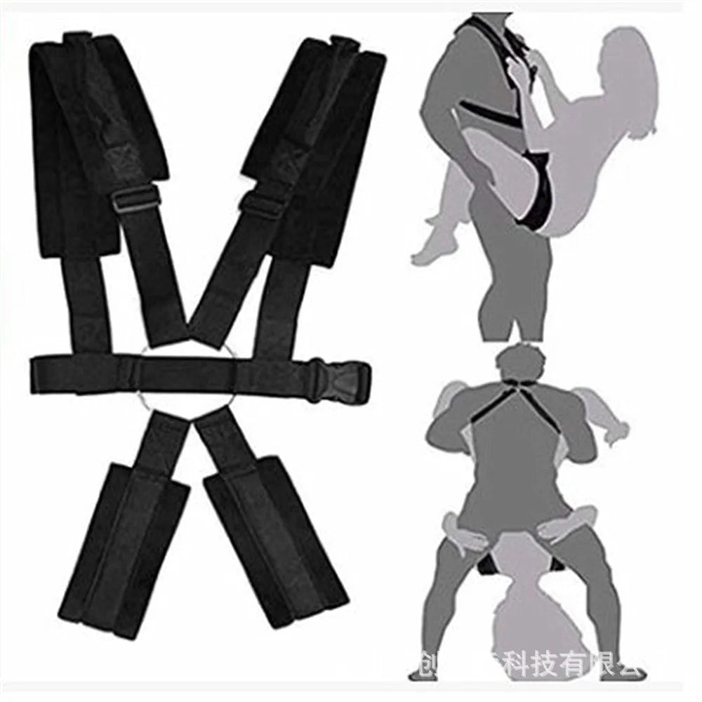 BDSM Sex Swing Bondage Kit Hands-Free Erotic Fun For Couples