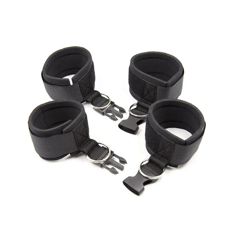 BDSM 4pcs Adult Sex Toys Games Handcuffs Bondage Gear Set