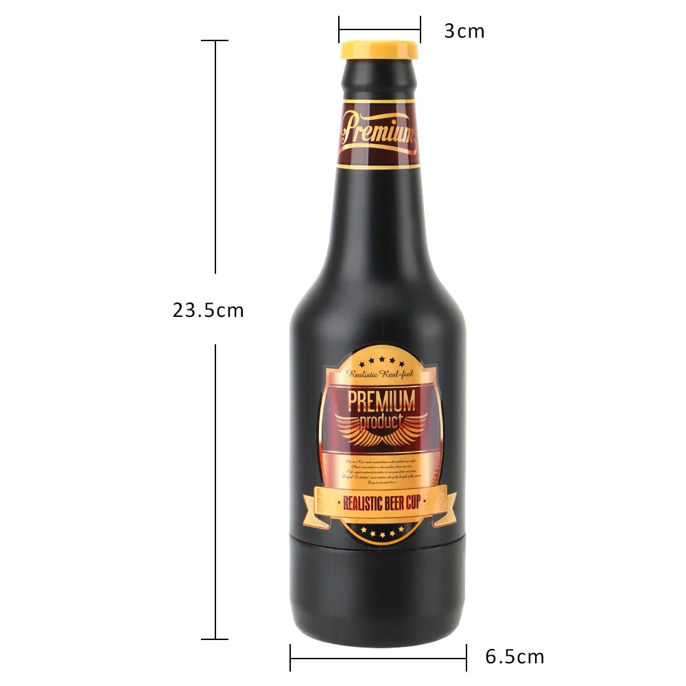 Alluring Beer Bottle Male Pleasure Device Real Delight Toy