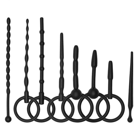 8Pcs Silicone Penis Plug Urethra Catheter Set for Men