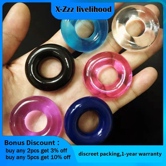 5/10pcs Silicone Durable Ring For Ejaculation Delay Solutions
