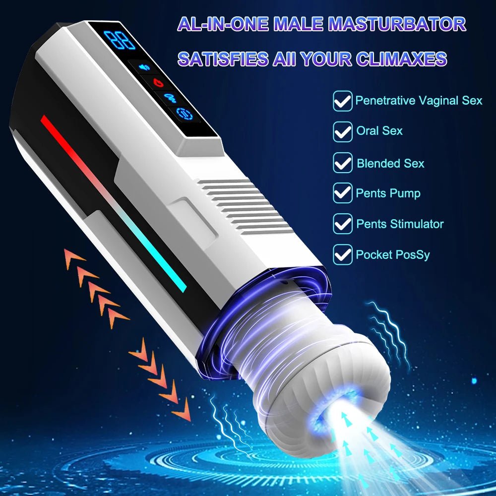 Automatic Telescopic Male Cup Sucking Machine for Pleasure