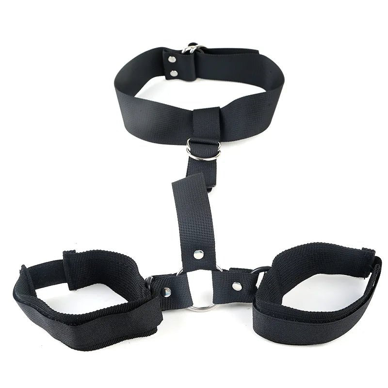 BDSM Back Handcuff Sex Toy Adjustable Couple Bondage Set