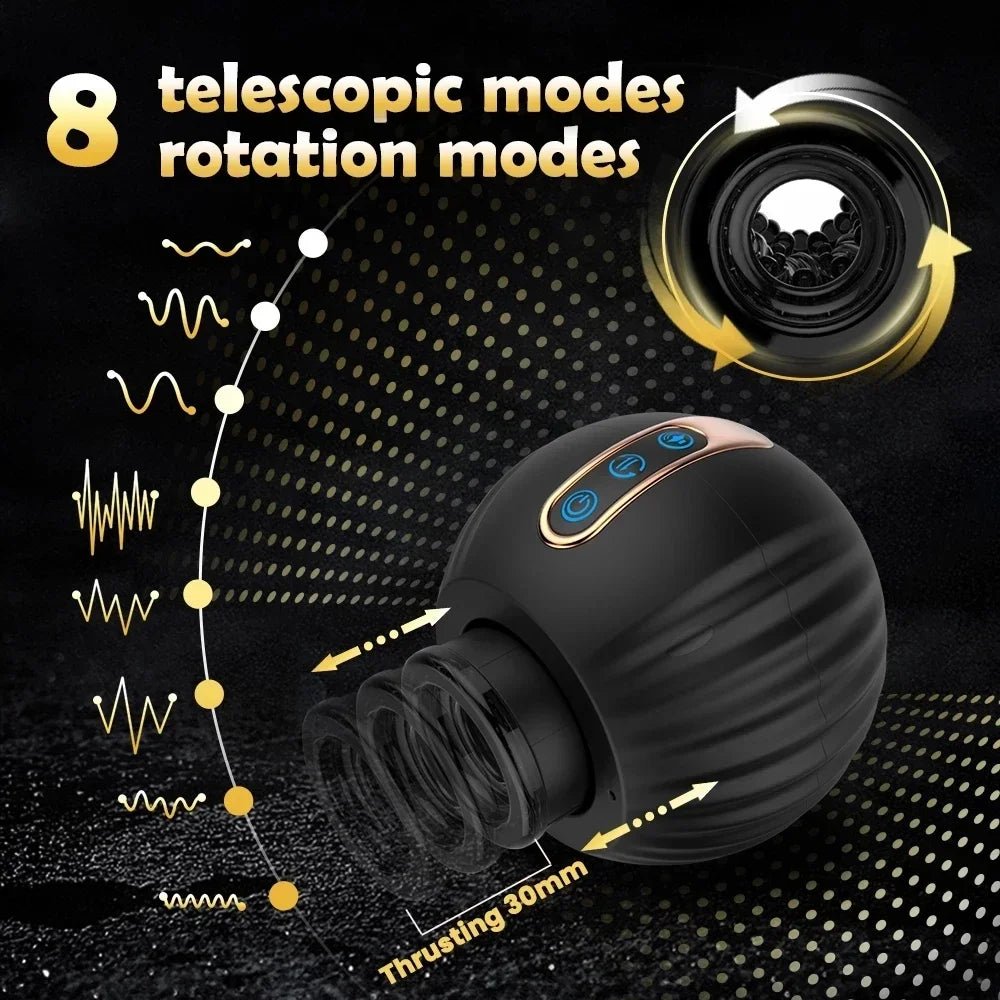 Male Toy Automatic Telescopic Rotation Cup for Ultimate Pleasure
