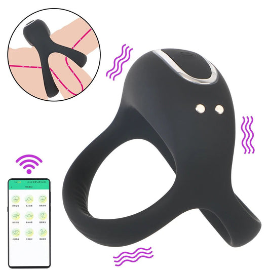 Bluetooth Ring Vibrators For Men With APP Control