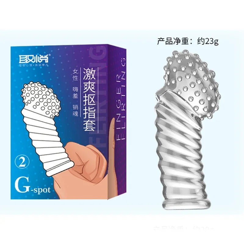 Finger Sleeve Vibrator Silicone Stimulator For Women Bliss