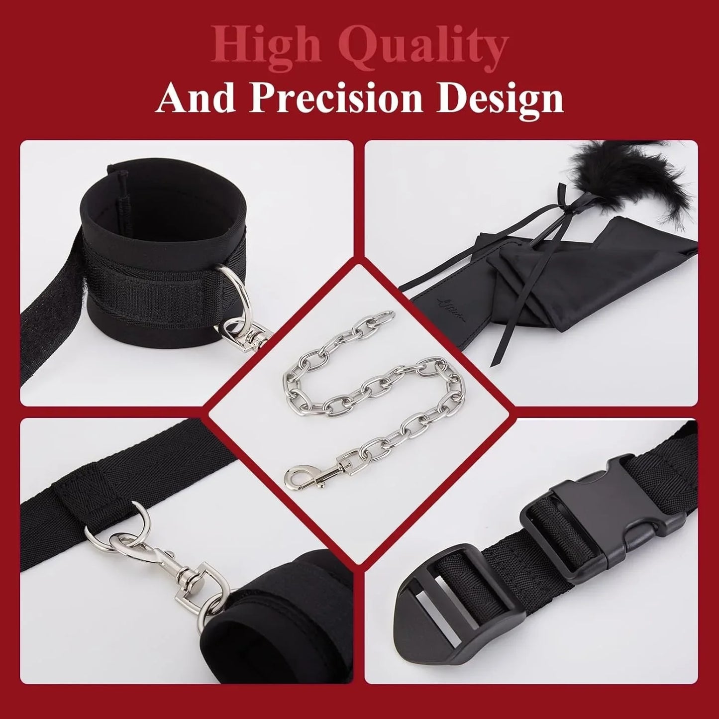 Bed Restraint Set Couple Sex Toys Bondage Kit for Adults