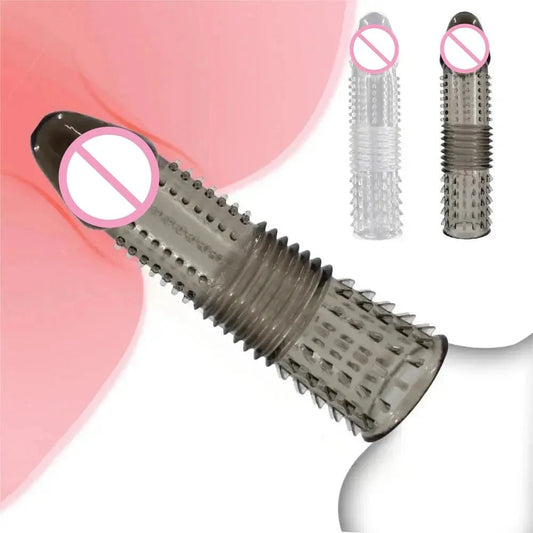 Reusable Extender Condom Sleeve For Delay Use Enhancer