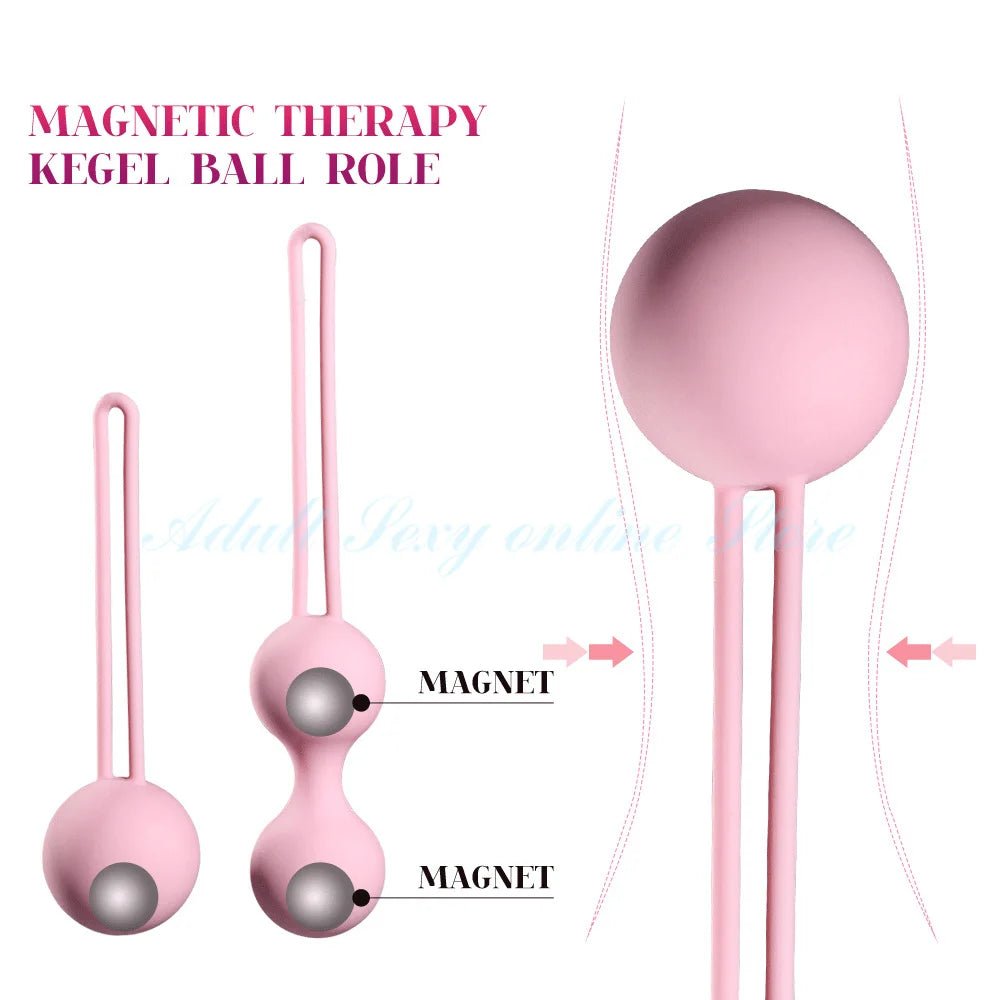 3PCS Safe Shrinking Kegel Ball Smart Ben Wa Balls Geisha Silicone