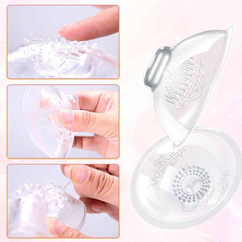 Breast Massager Nipple Sucking Vacuum Vibrator for Women