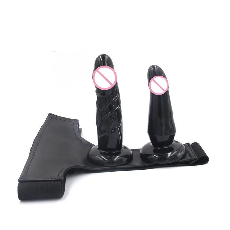 Wearable Lesbian Pants Double Strap on Joy for Couples
