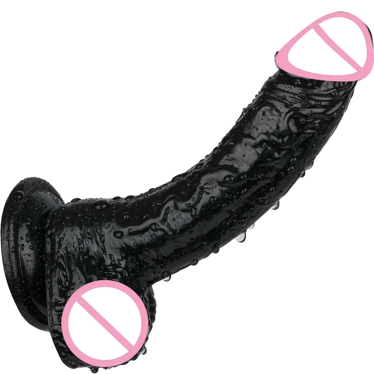 7.1 Inch Realistic Dildo Feels Like Skin Body-Safe Material G Spot Stimulator Dildos with Strong Suction Cup Sex Toys for Women