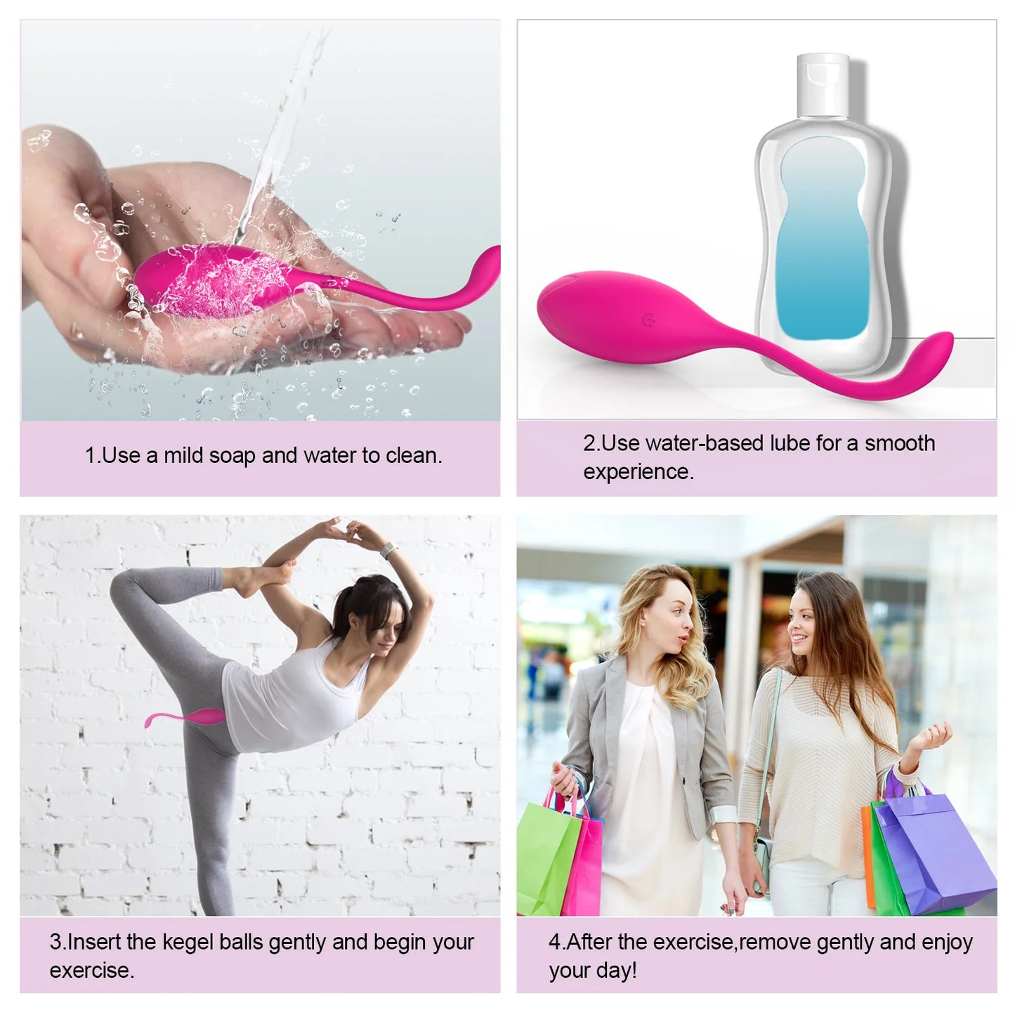 Remote Ben Wa Balls for Tight Exercise and Pleasure Enhancement
