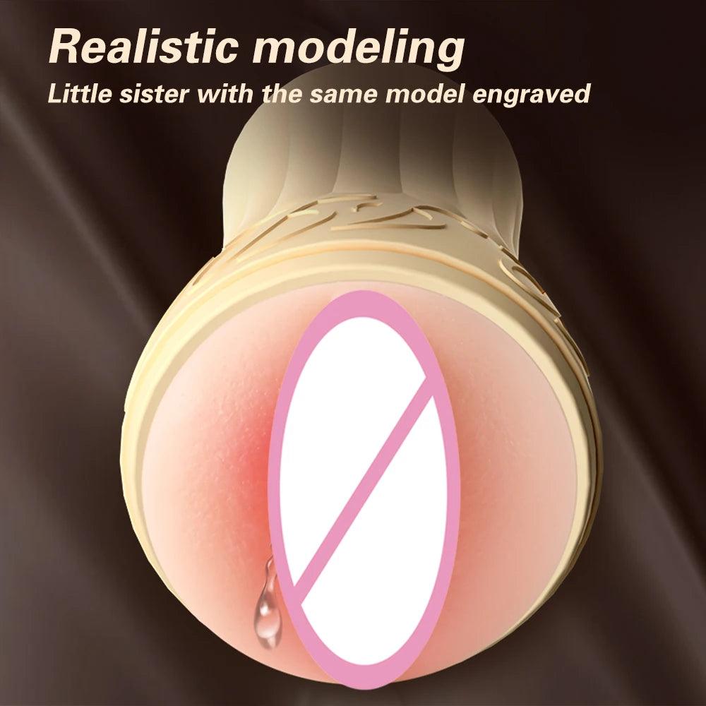 Pusssy Mandlige Masturbator Massager Sexlegetøj