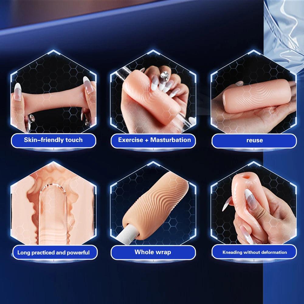 Portable TPE Male Masturbator