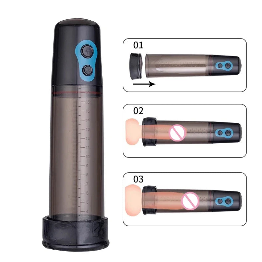 Electric Pump for Men Enhancer and Extender Toys Device