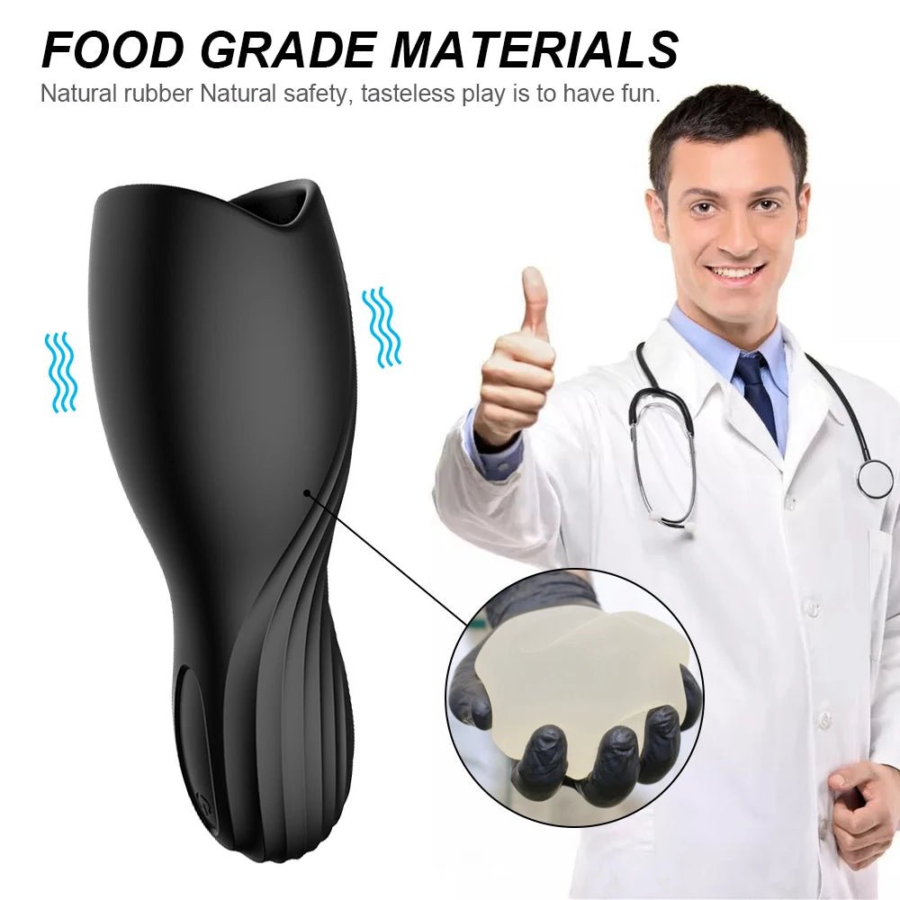 Male Glans Massager Stimulator Vibrator for Men Delight Device