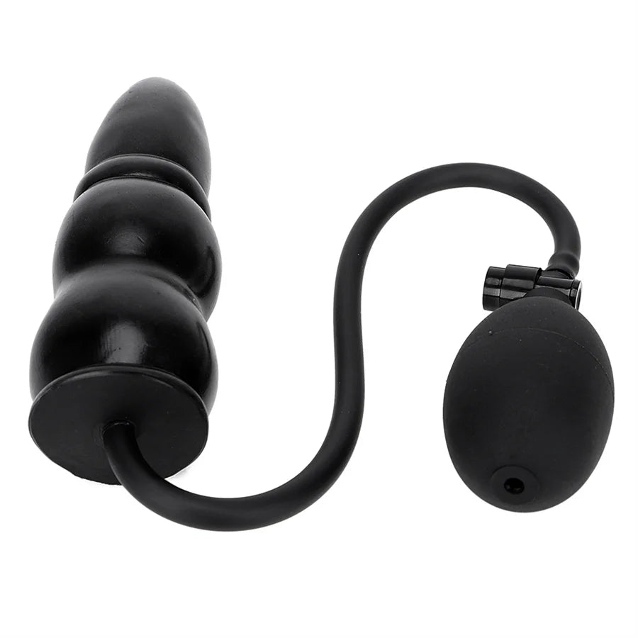Inflatable Plug With Pump Dilator Prostate Massager Tool