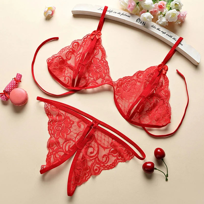 18 Adults Transparent Sexy Erotic Lingerie Bdsm Set
