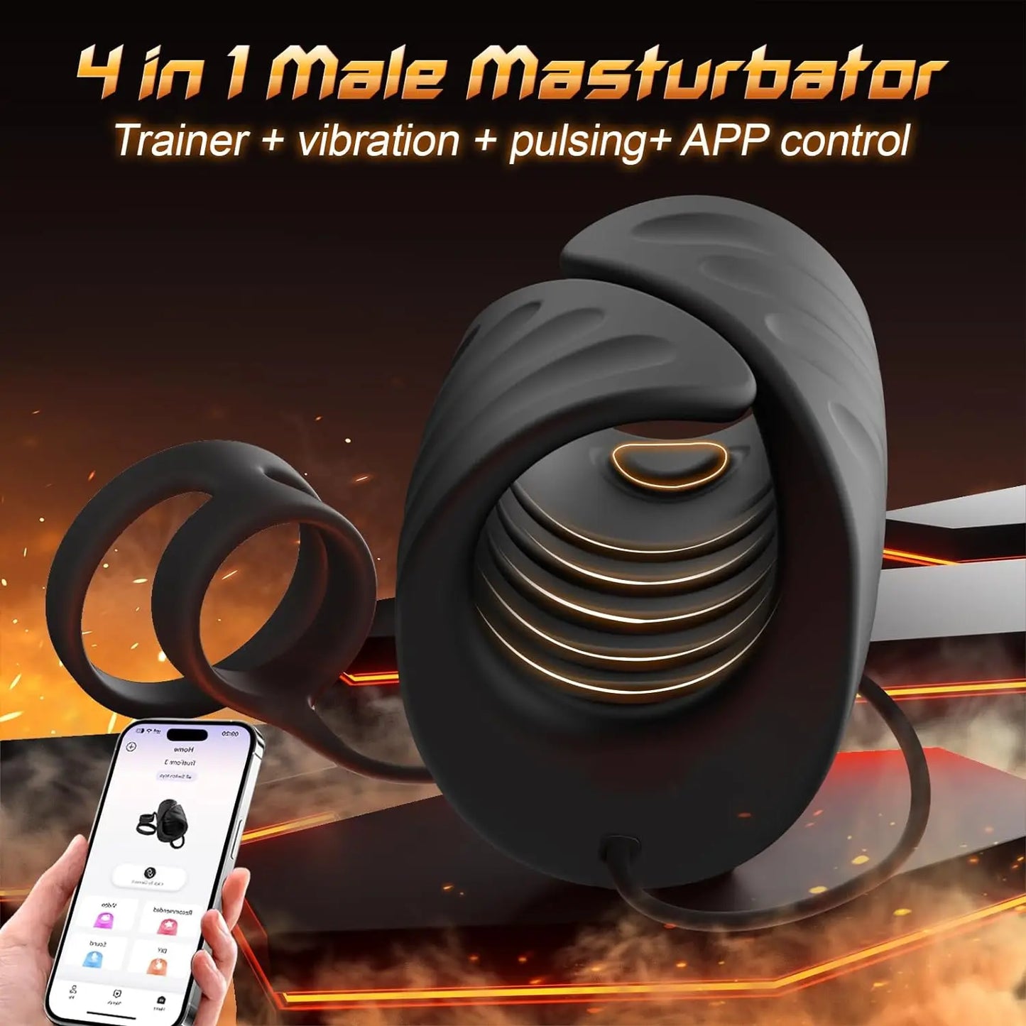 Male Pleasure Trainer with APP Remote Control Device for Satisfaction