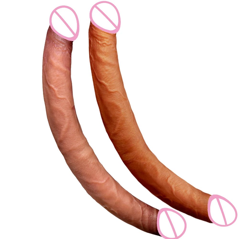 40cm Flesh Double Head Flexible Realistic Pleasure Toy