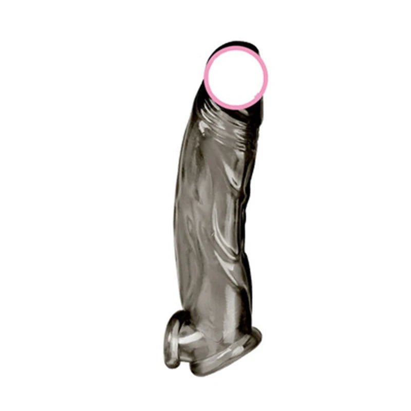Reusable Silicone Condom Extender Sleeve for Stamina