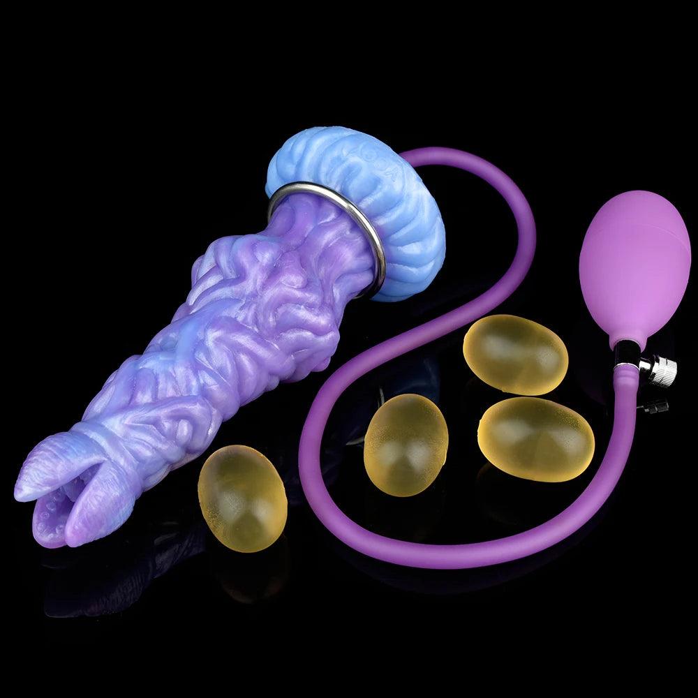 COLMISS Silikone Pneumatisk Ovipositor Dildo