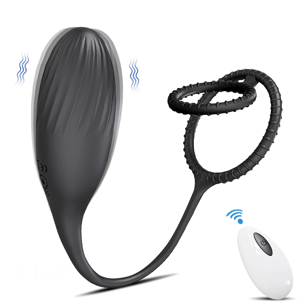 Vibrating Plug Remote Control Prostate Massager Toy