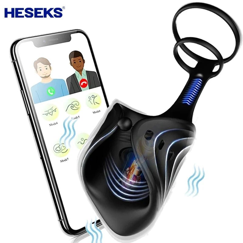 HESEKS APP Remote Double Vibrator Ring for Ultimate Pleasure