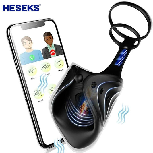 HESEKS APP Remote Double Vibrator Ring for Ultimate Pleasure