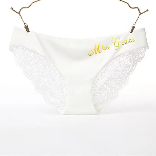 Custom Printing Lace Thong Personality Seamless Panties