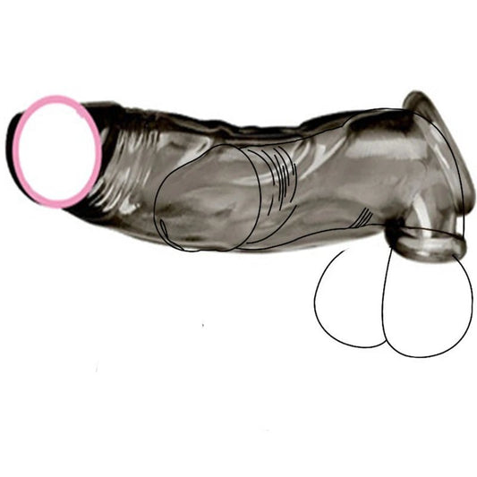 Reusable Silicone Condom Extender Sleeve for Stamina