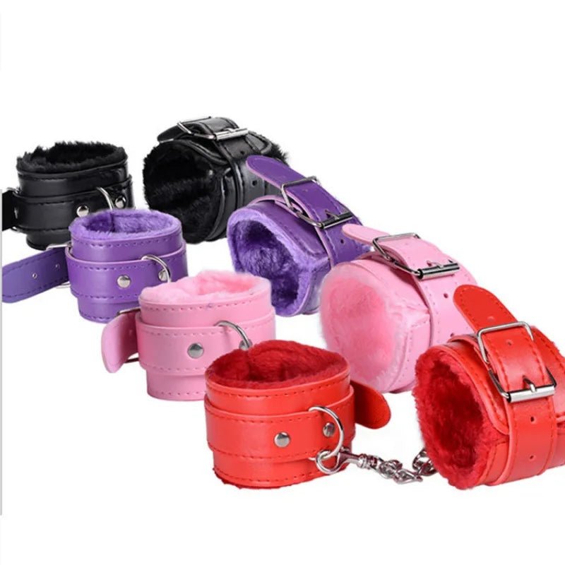 SM Handcuffs Ankle Cuff Plush Bondage Restraints 18+