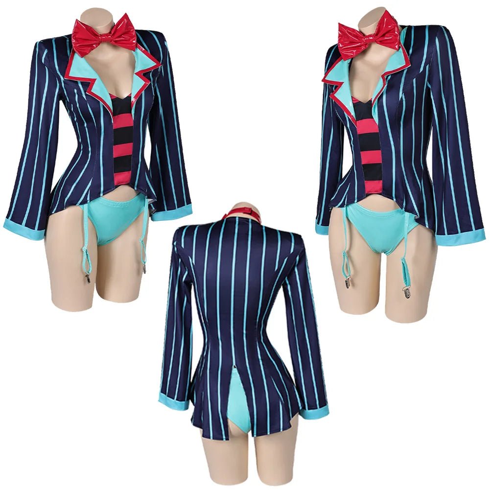 Vox Cosplay Sexy Lingerie Costume Halloween Bow Tie Outfit